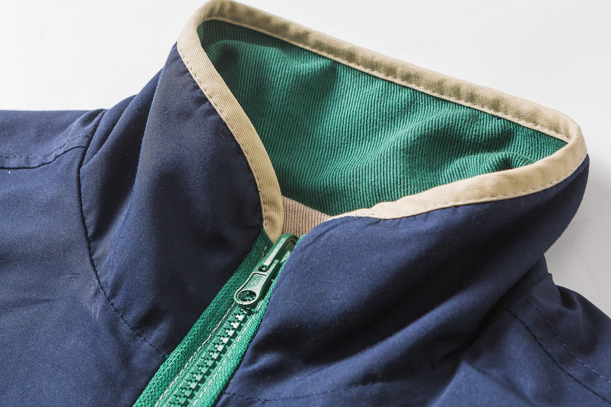 Retro Streetwear | Colorblock Zip Jacket - OMYGOODS