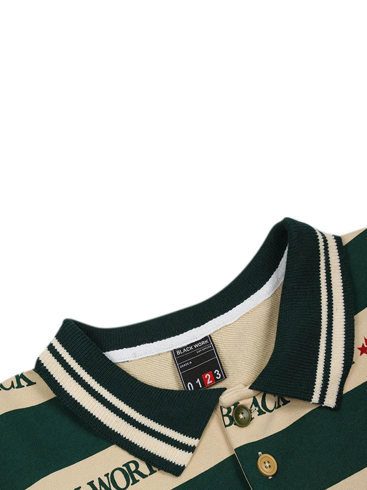 Omygoods Retro Typography Polo Tee