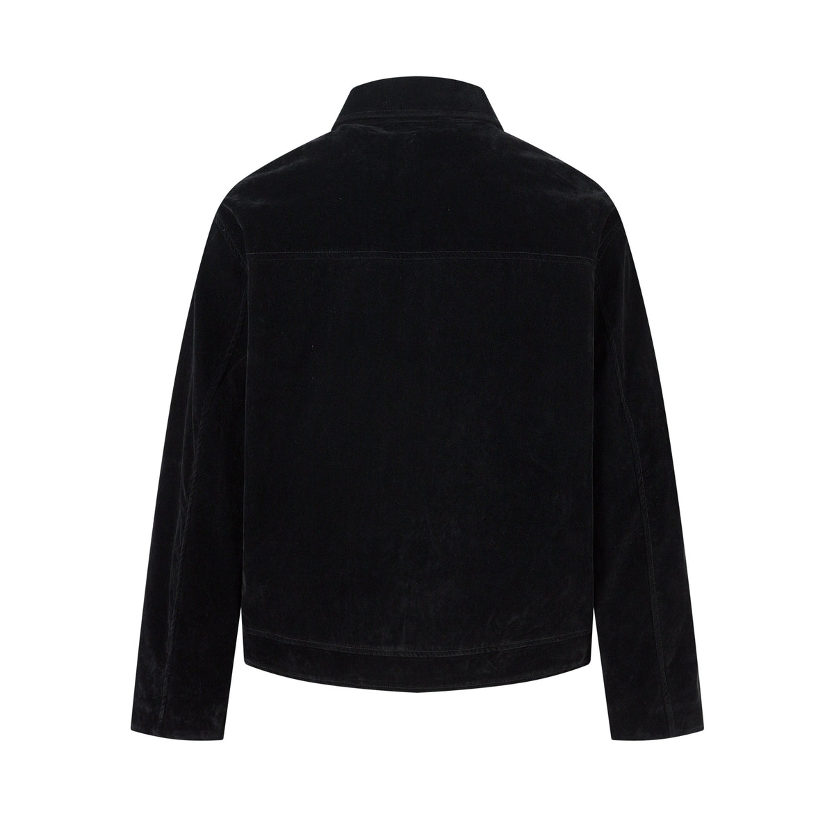 Retro Unique Metal Button Lapel Suede Bomber Jacket - OMYGOODS