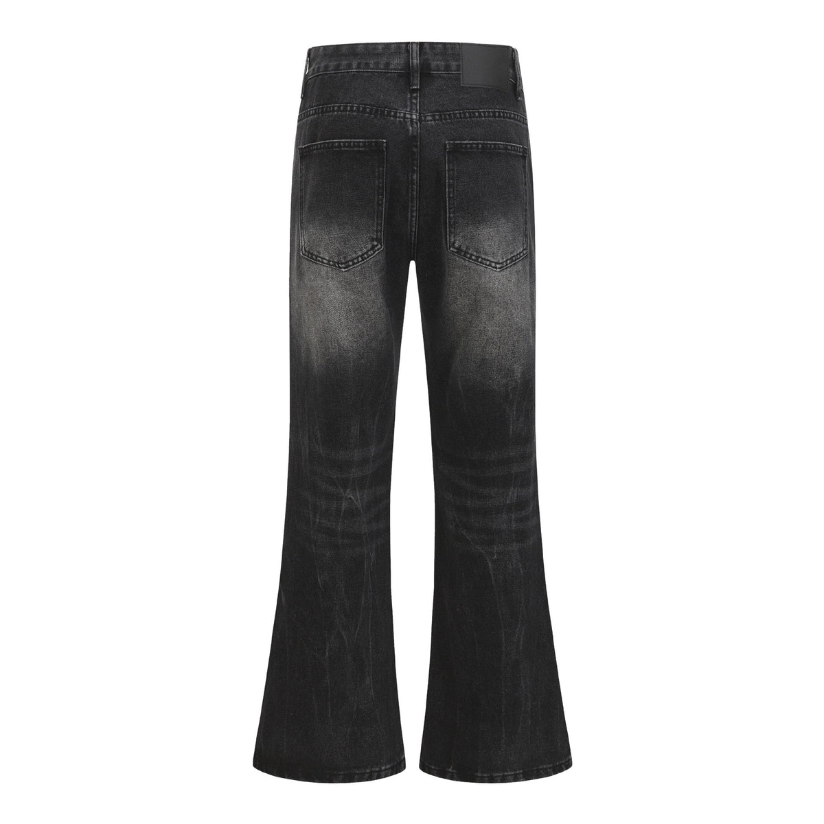 Retro Washed Faded Flared Jeans - OMYGOODS