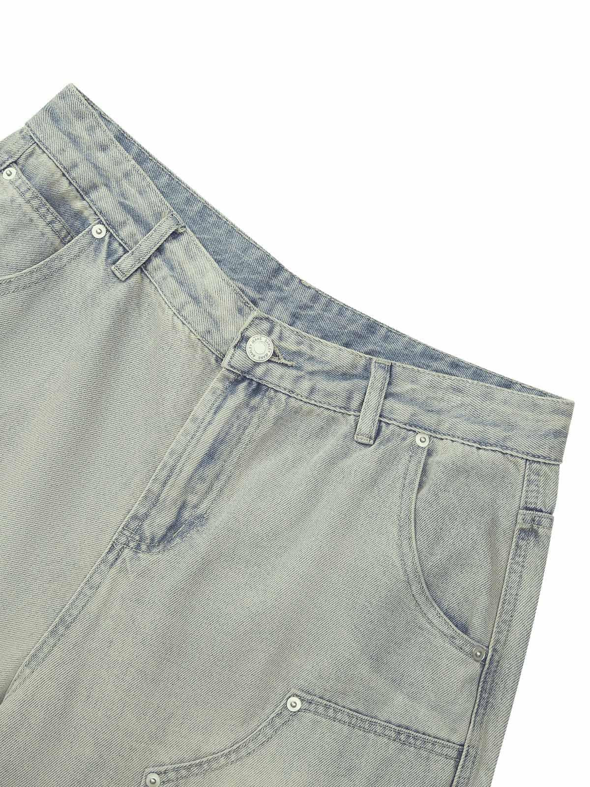 Omygoods Retro Washed Hip-Hop Shorts
