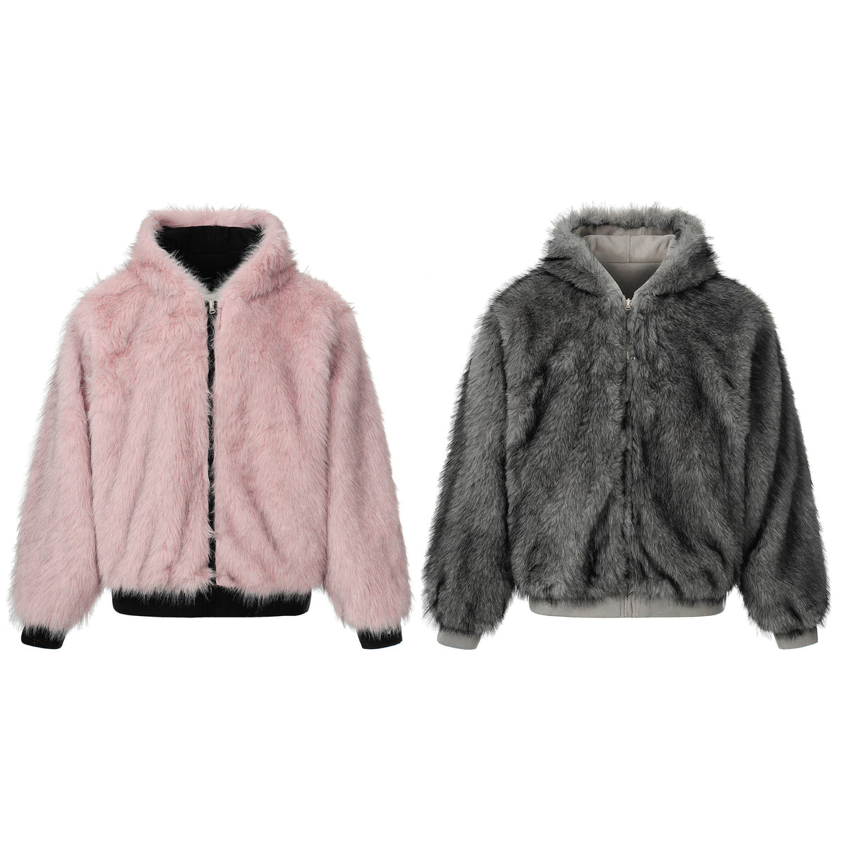 Reversible Fur | Winter Hooded Jacket - OMYGOODS