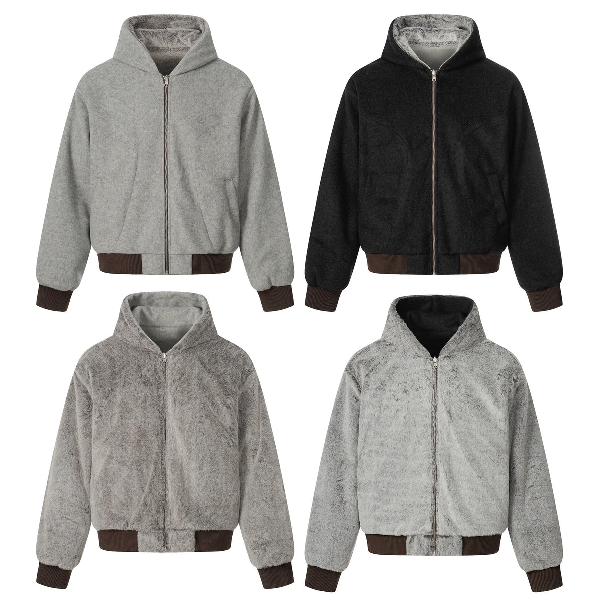 Reversible Plush | Hooded Winter Jacket - OMYGOODS