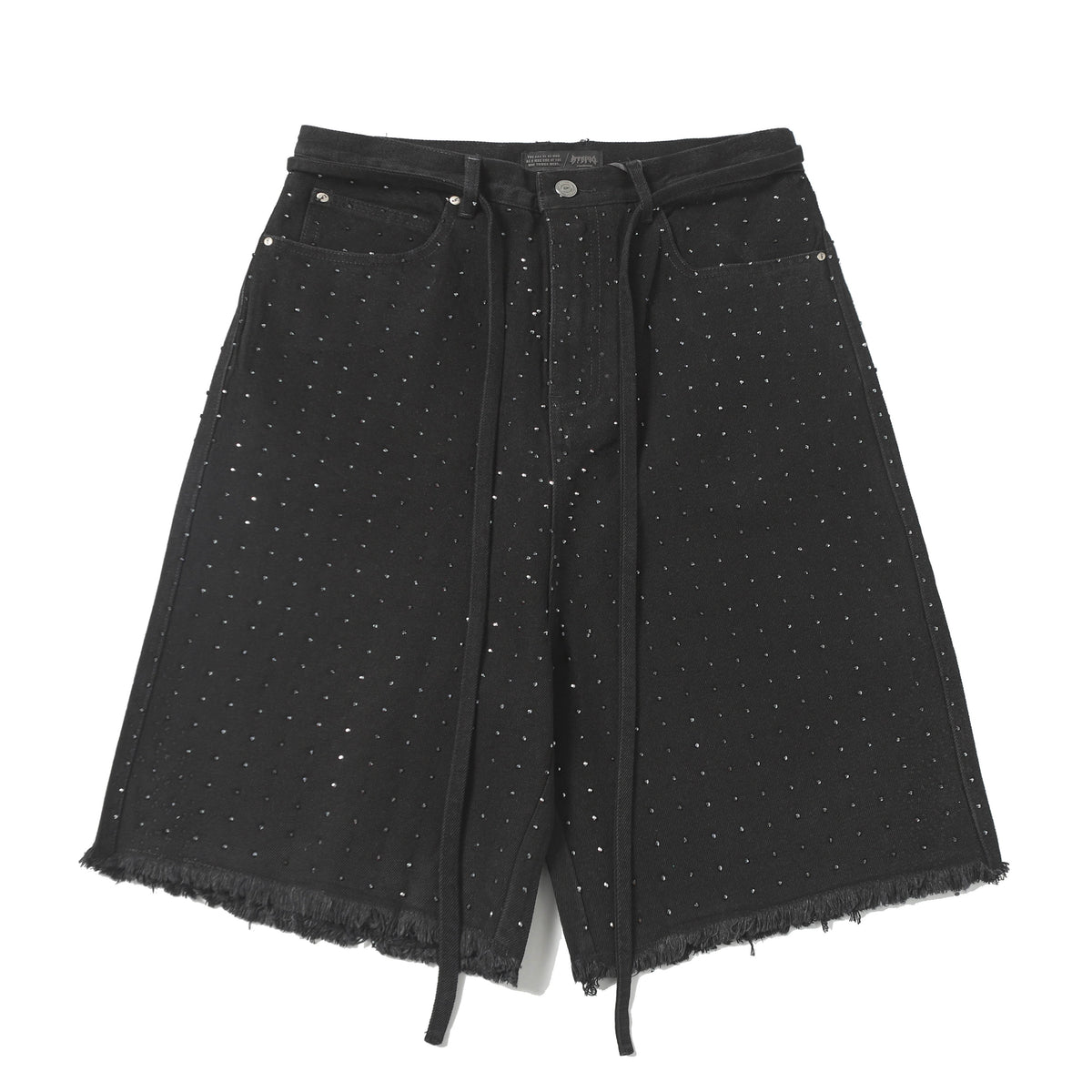 Rhinestone Frayed | Denim Shorts - OMYGOODS