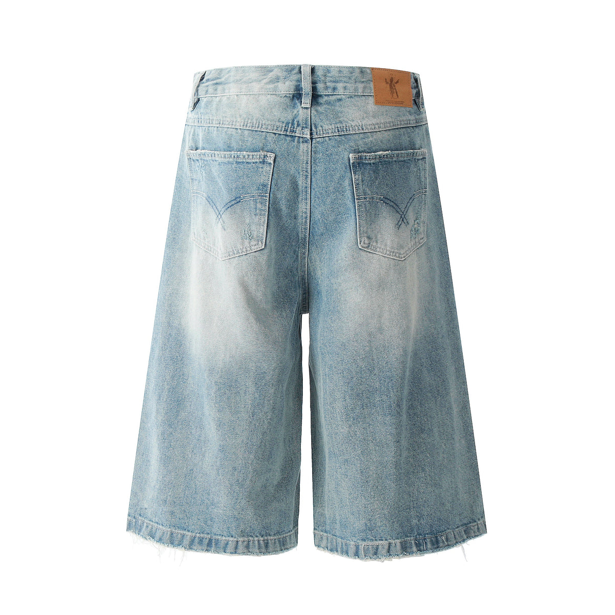 Ripped Washed | Wide-Leg Shorts - OMYGOODS