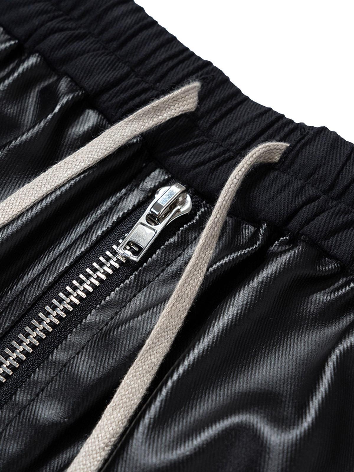 Omygoods RO-Style Multi-Pocket matte coated overalls