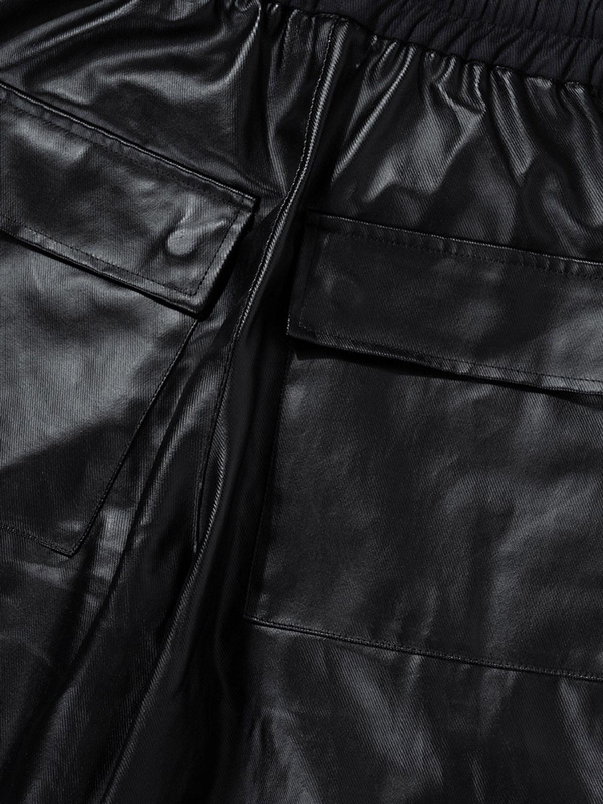 Omygoods RO-Style Multi-Pocket matte coated overalls