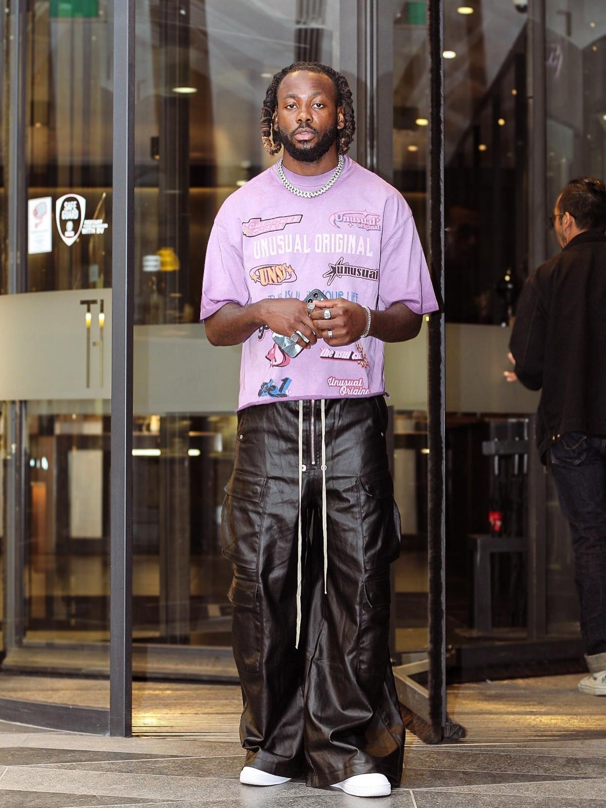 Omygoods RO-Style Multi-Pocket matte coated overalls