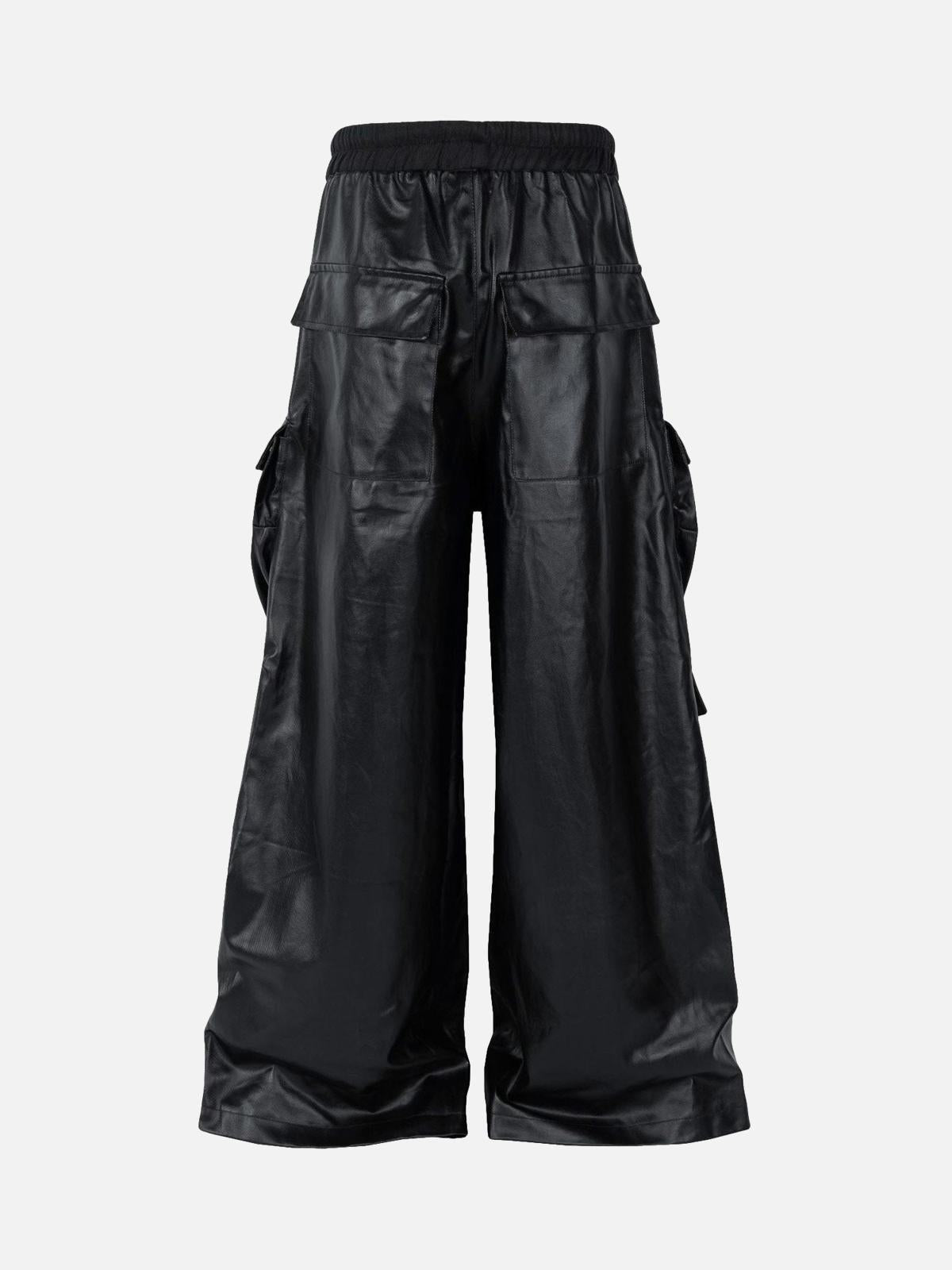 Omygoods RO-Style Multi-Pocket matte coated overalls