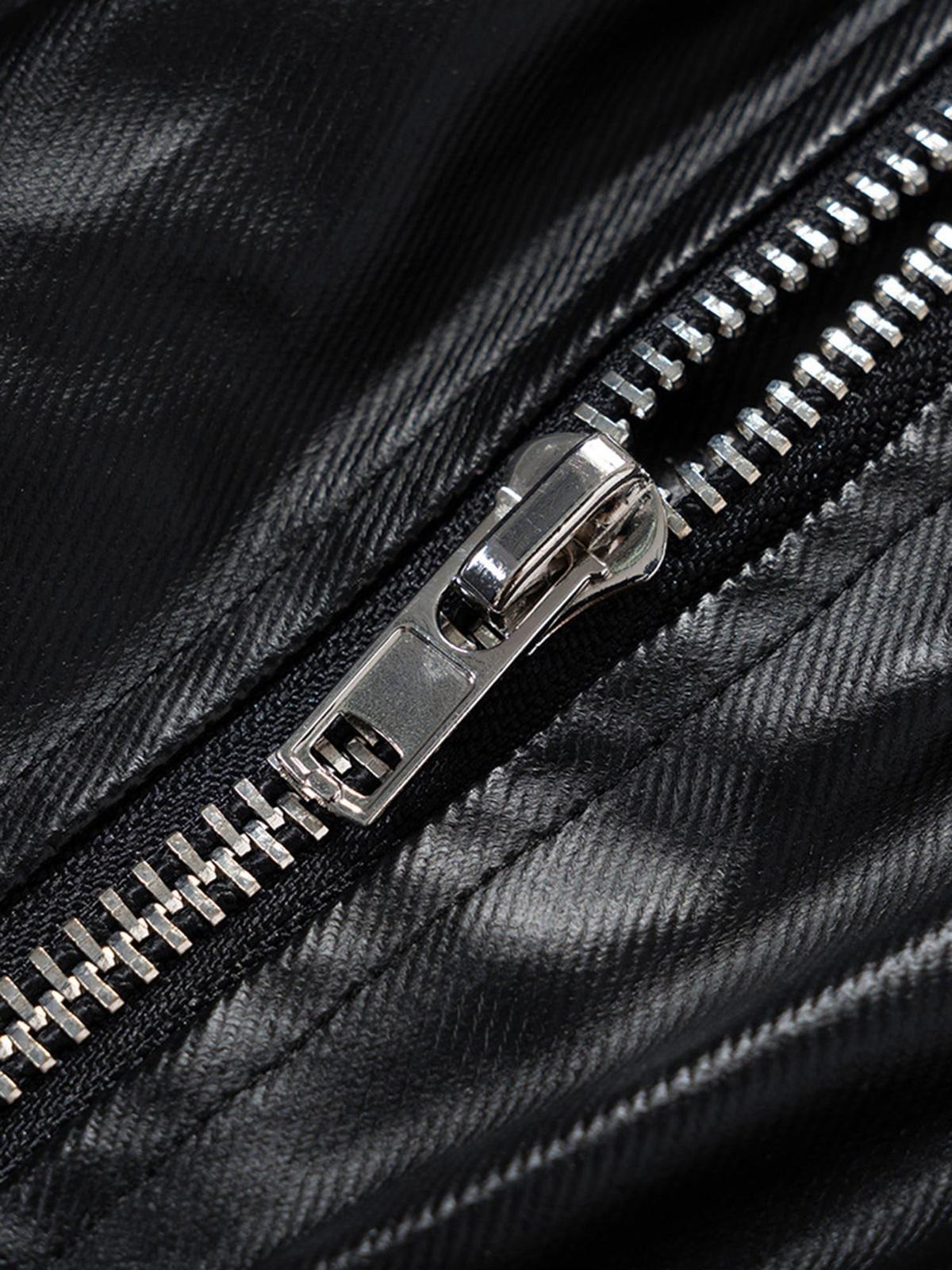 Omygoods RO-Style Multi-Pocket matte coated overalls