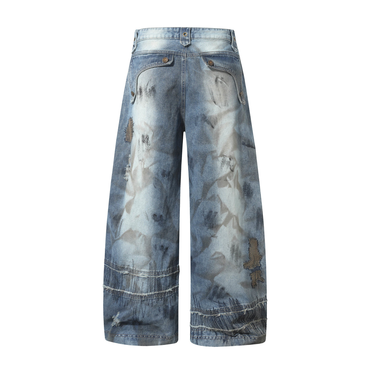 RO Style Washed Barrel Jeans - OMYGOODS