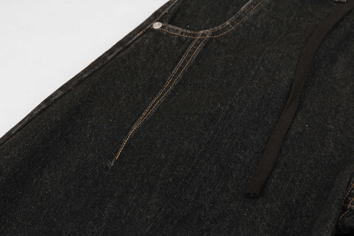 Scarf Detail | Denim Jeans - OMYGOODS