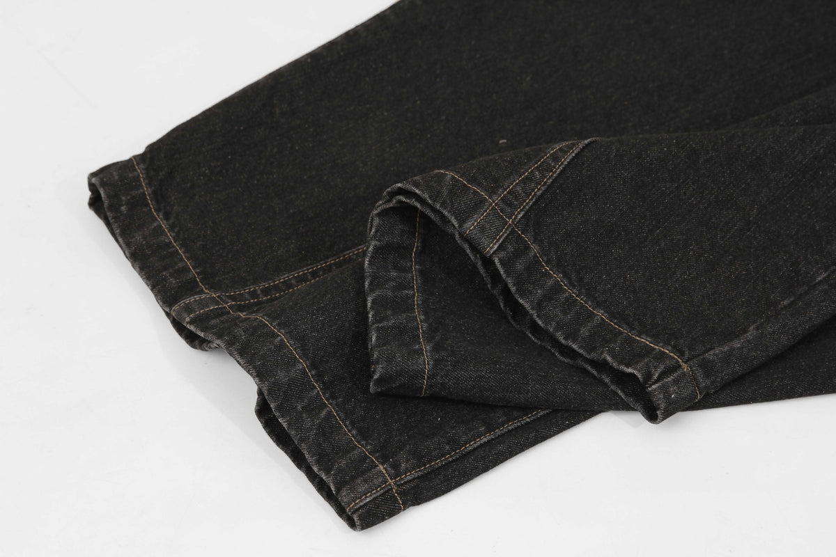 Scarf Detail | Denim Jeans - OMYGOODS
