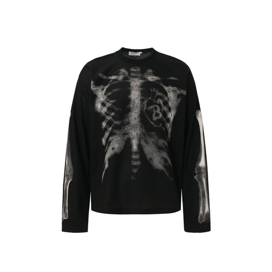 X-Ray Skeleton Graphic Long Sleeve T-shirt