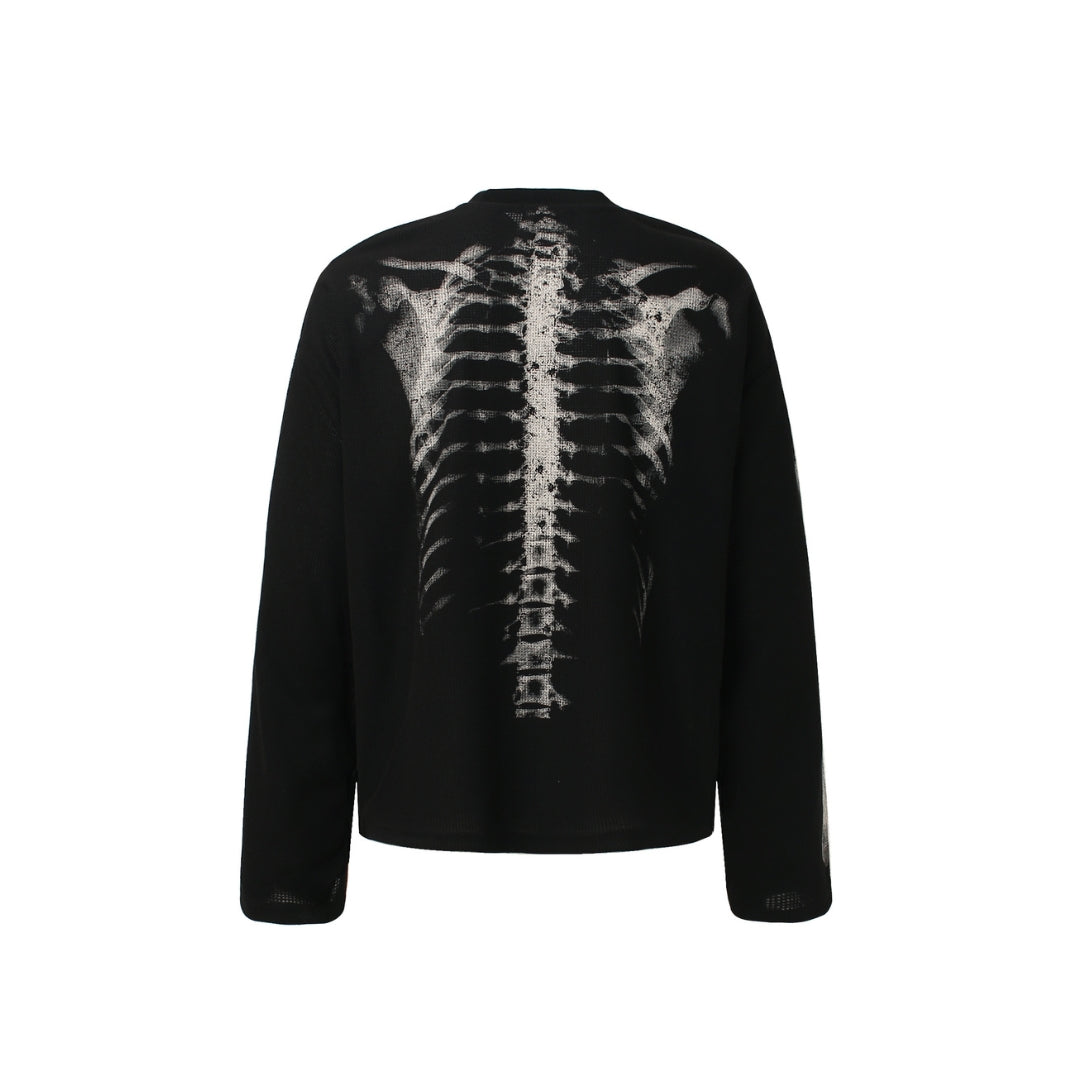 X-Ray Skeleton Graphic Long Sleeve T-shirt