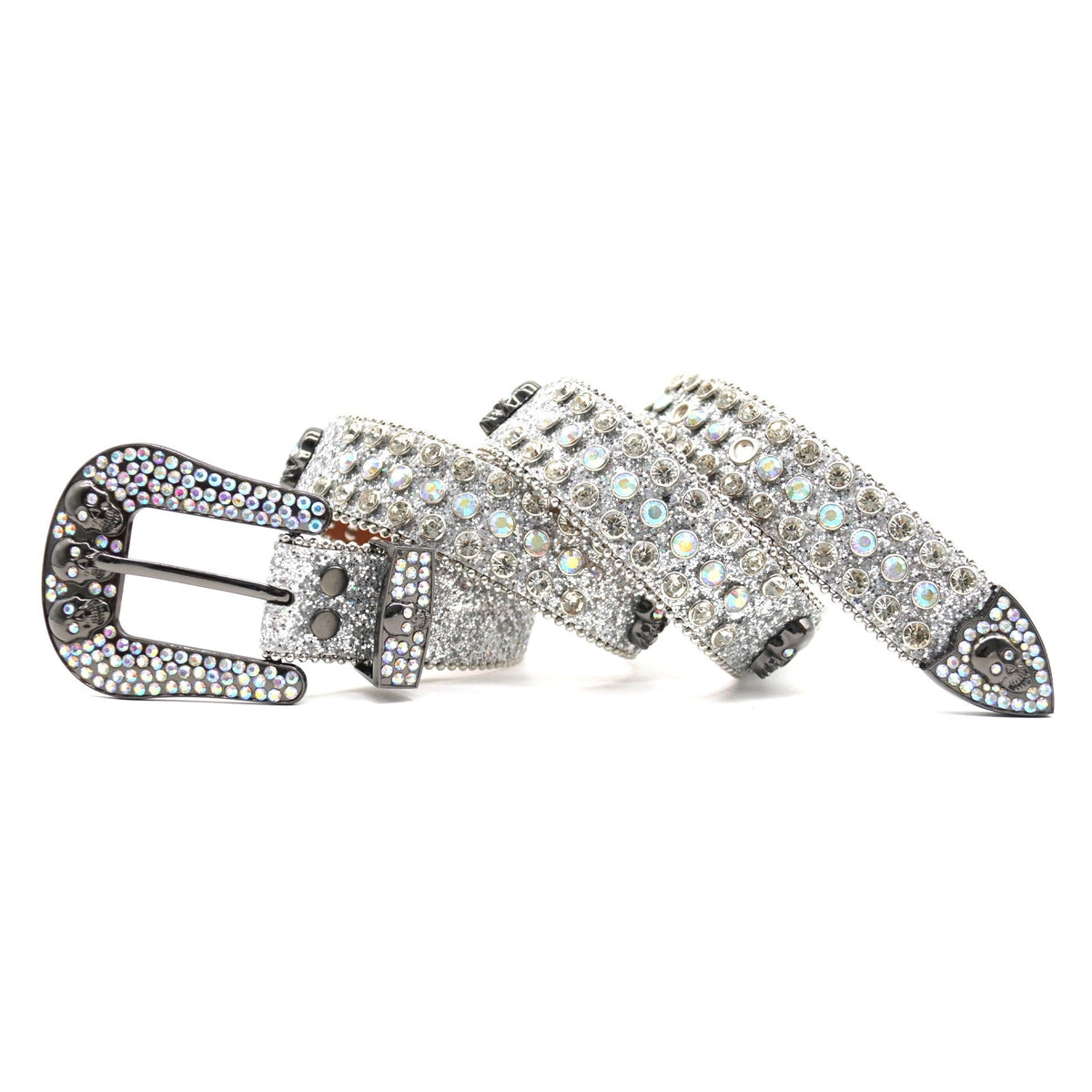 Skull & Diamond | Rhinestone Studded Belt - OMYGOODS