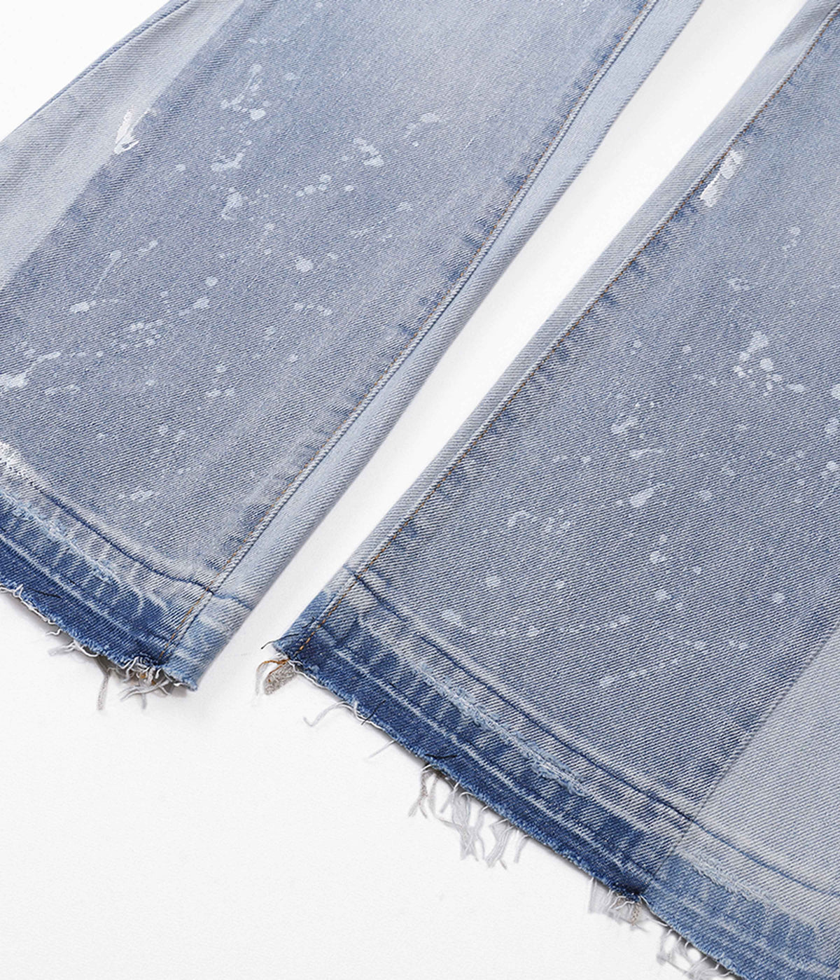 SKY DISTRESSED SPLIT FLARE DENIM