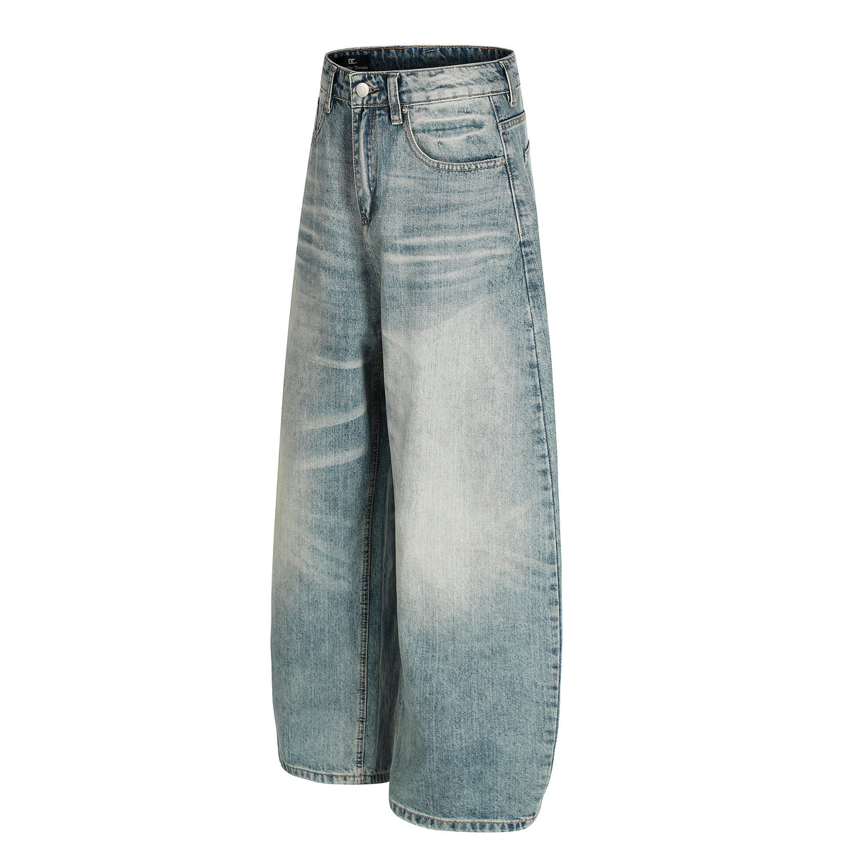 Sky Fade | Soft-Wash Wide Jeans - OMYGOODS