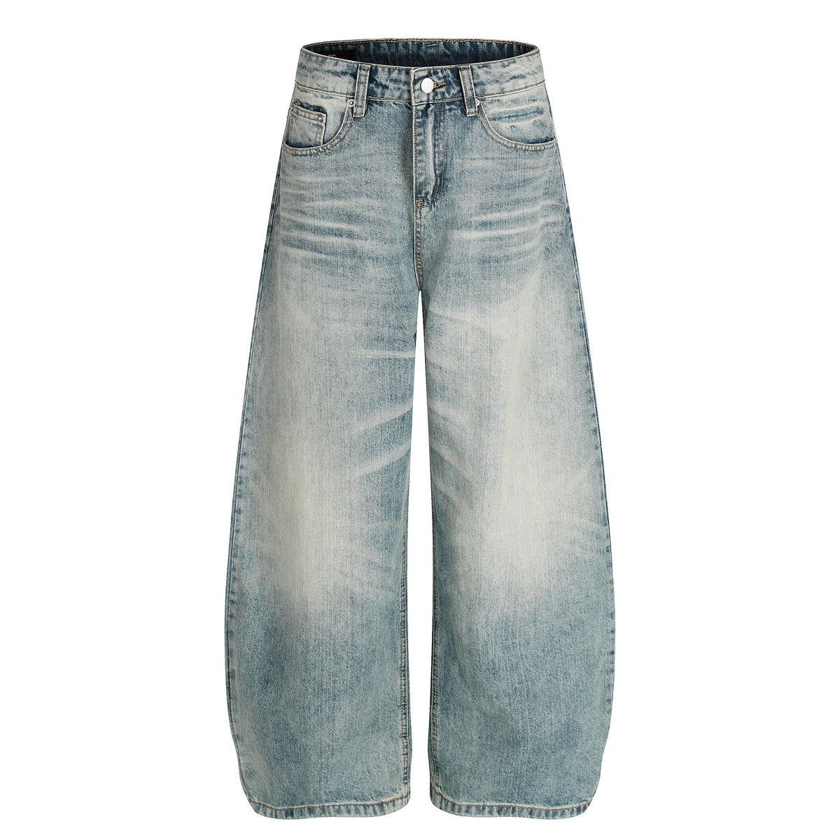 Sky Fade | Soft-Wash Wide Jeans - OMYGOODS