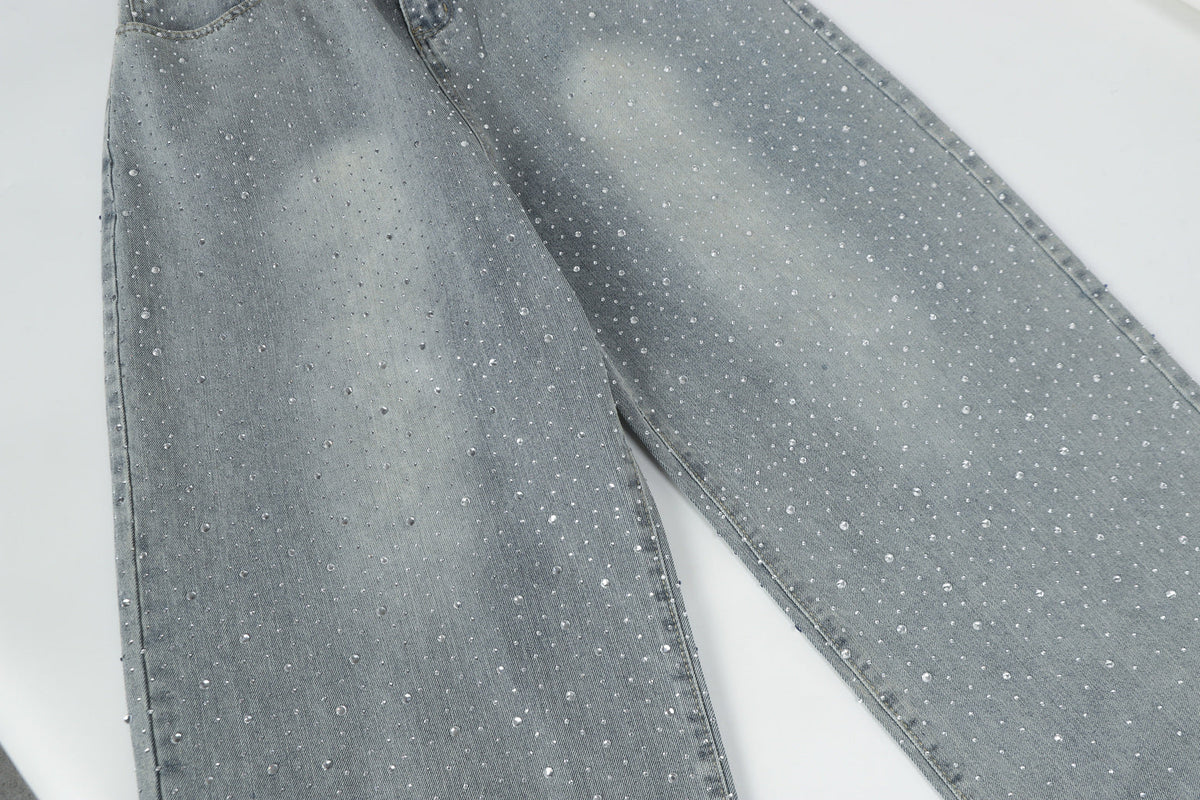 Sparkling Rhinestone | Denim jeans - OMYGOODS