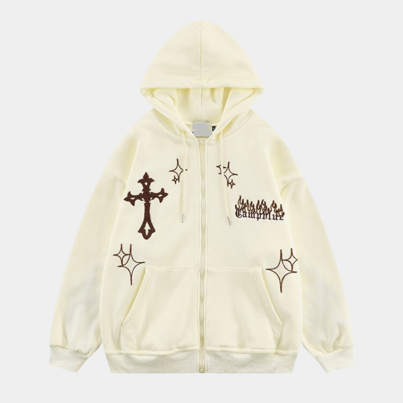 Sparks | Oversized Zipper Hoodie - OMYGOODS