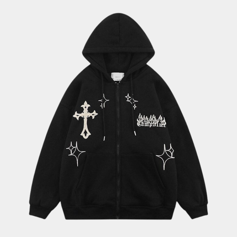 Sparks | Oversized Zipper Hoodie - OMYGOODS