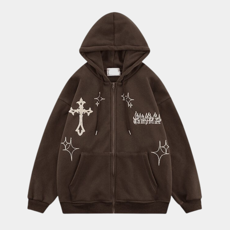Sparks | Oversized Zipper Hoodie - OMYGOODS