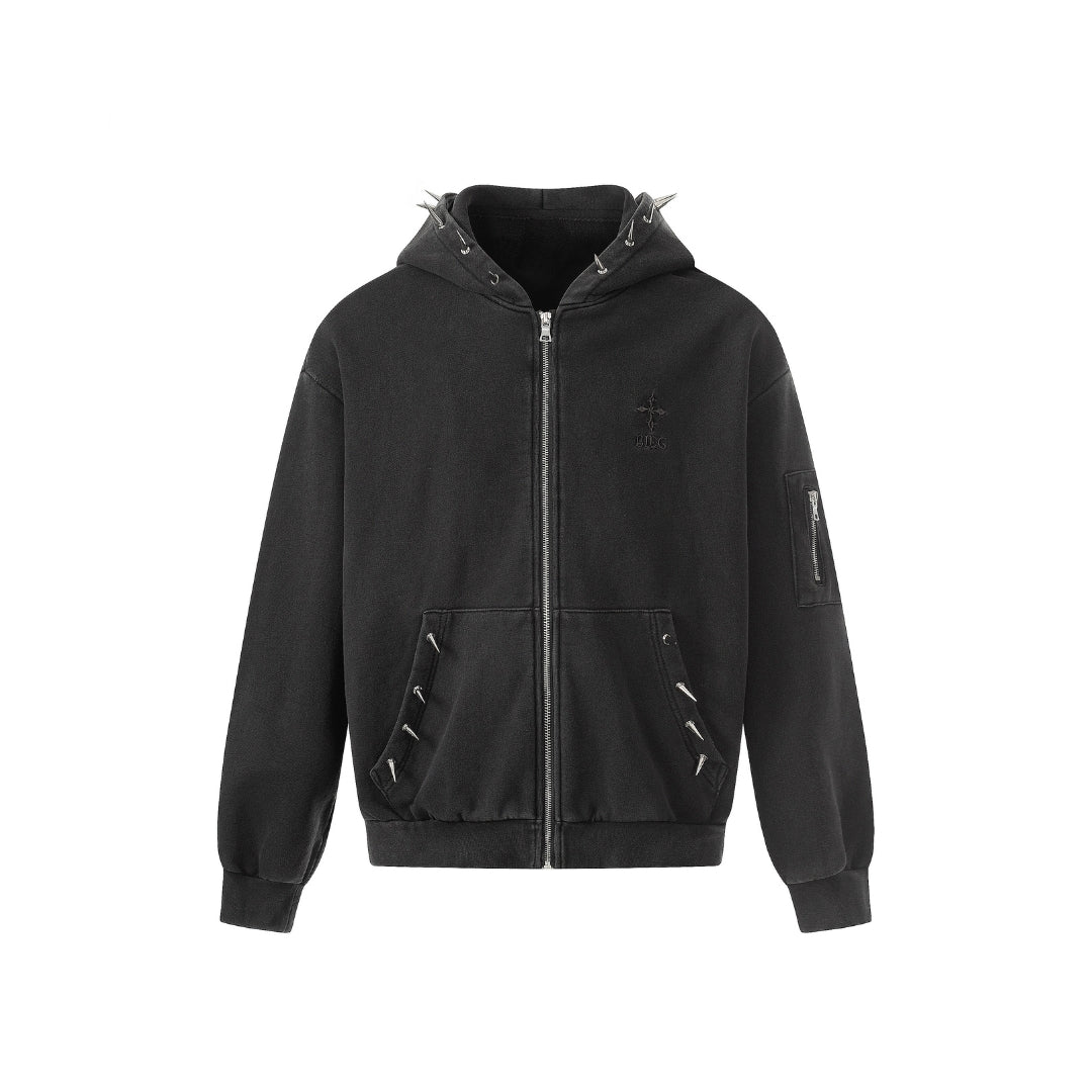 Ironspike Washed Zip Hoodie