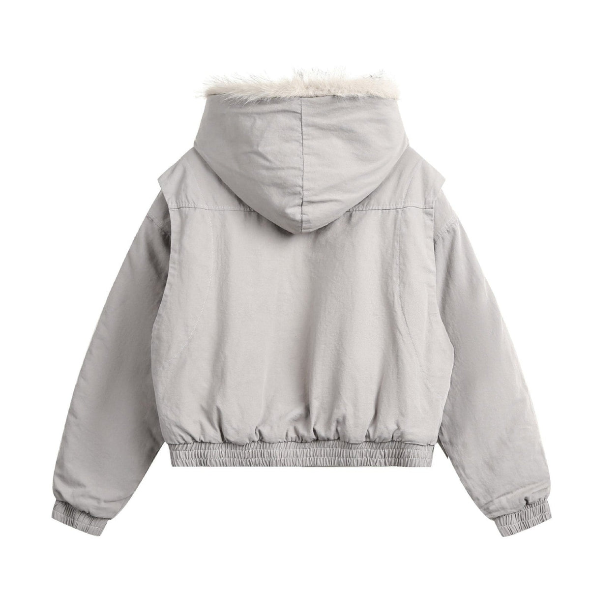 Spliced Fur | Hooded Quilted Jacket - OMYGOODS