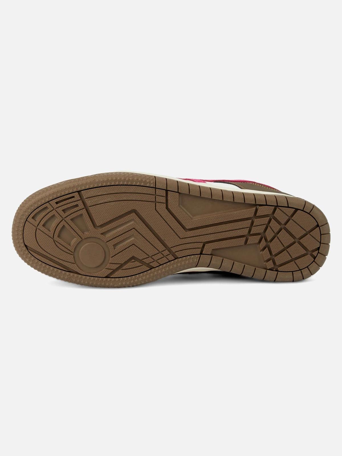 Omygoods Splicing Skateboard Sneakers