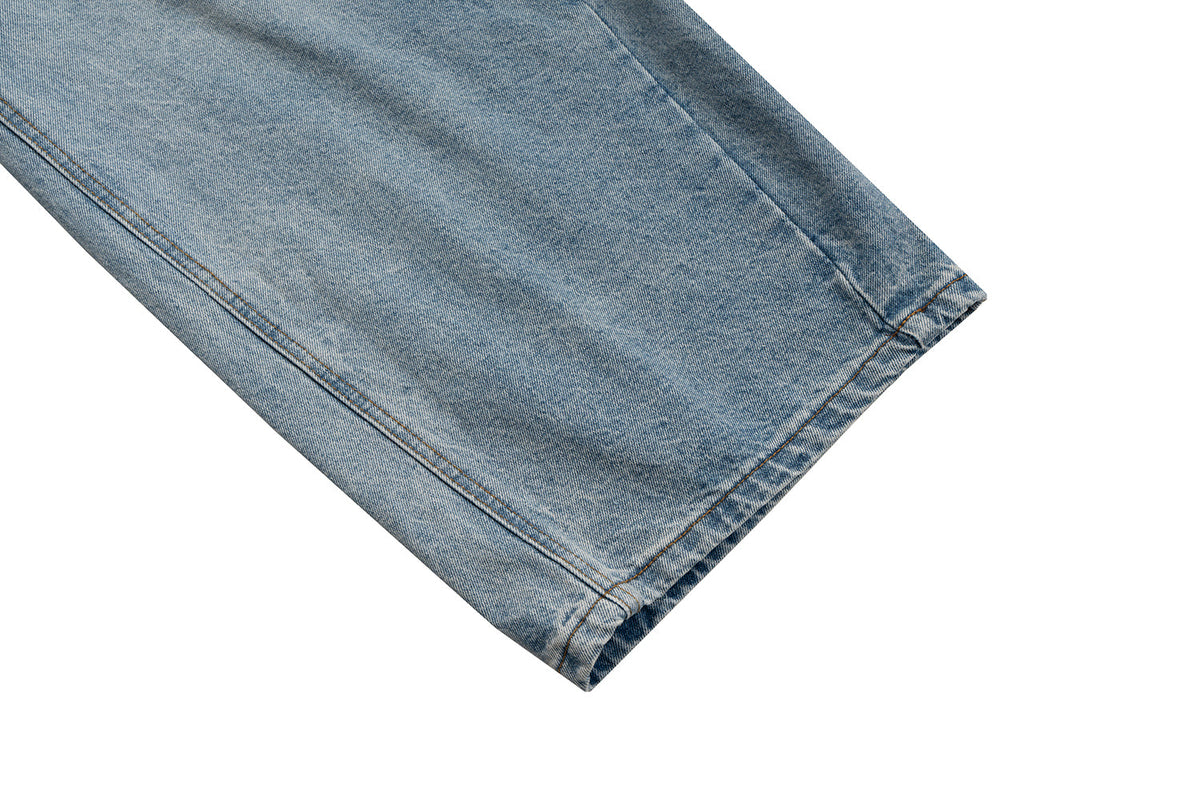 Stacked Washed Blue | Wide Jeans - OMYGOODS