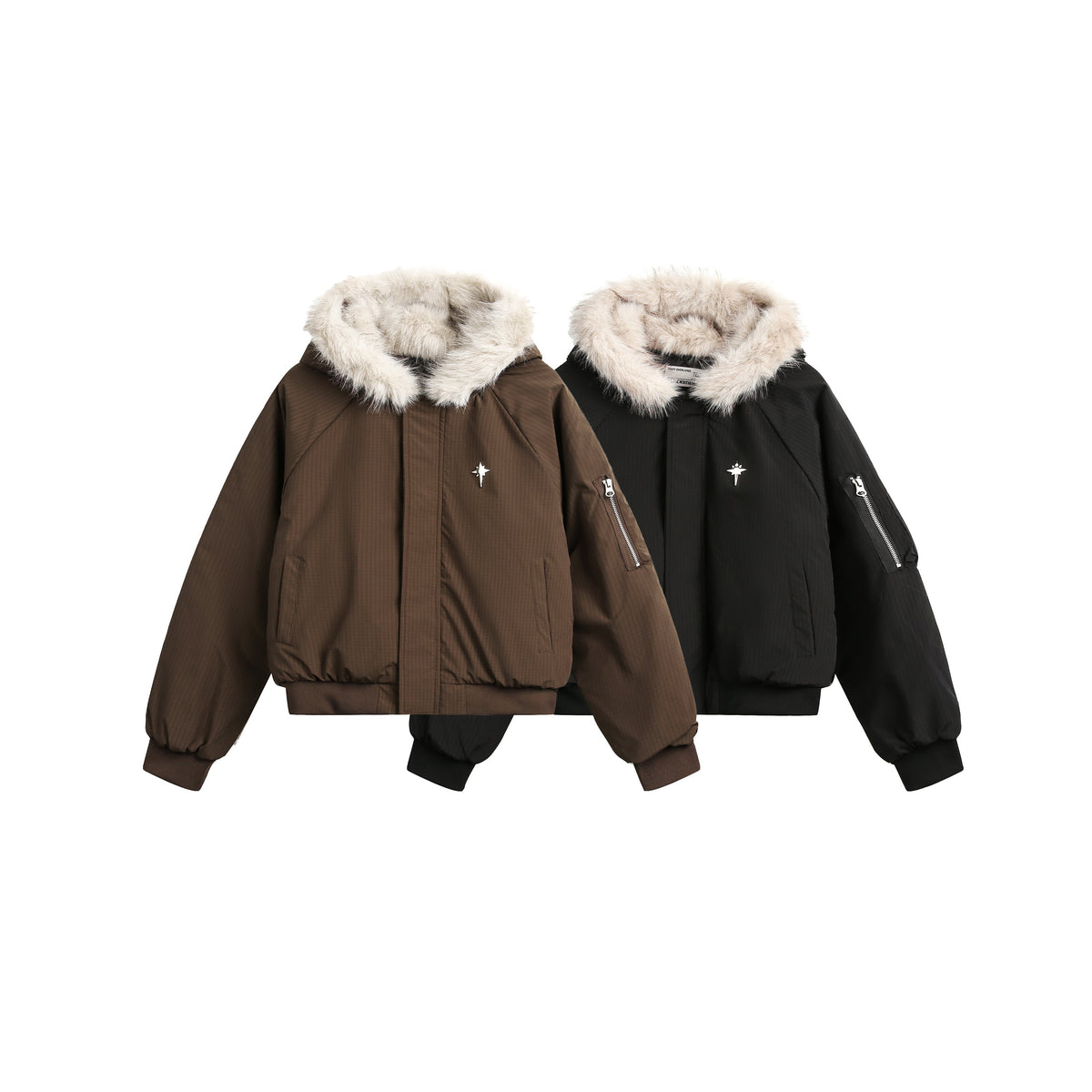 Star Rivets| Padded Bomber Jacket - OMYGOODS
