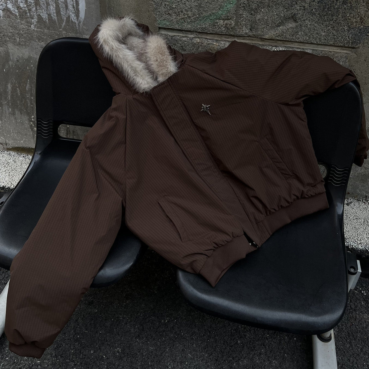 Star Rivets| Padded Bomber Jacket - OMYGOODS