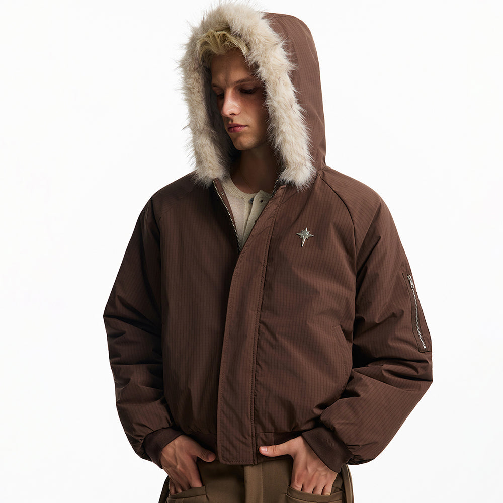 Star Rivets| Padded Bomber Jacket - OMYGOODS