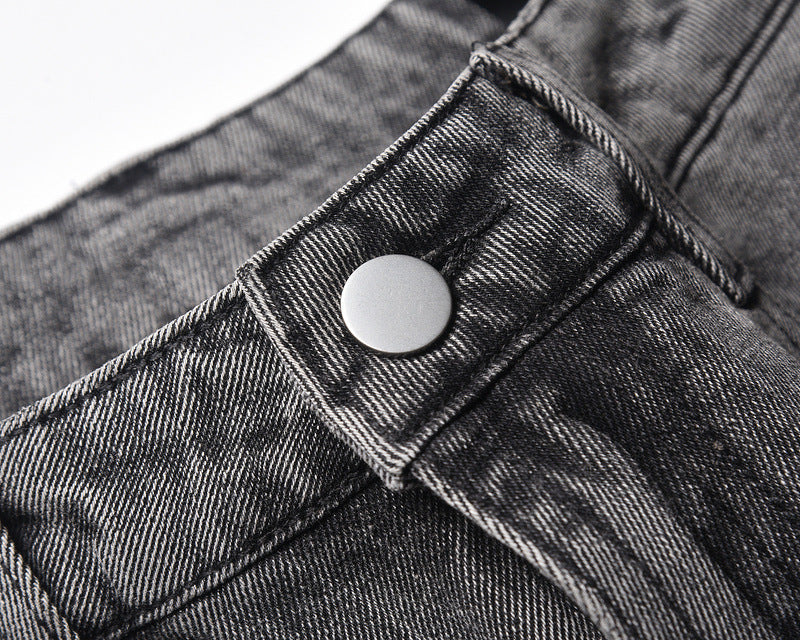 Starry Washed Rhinestone | Denim Shorts - OMYGOODS