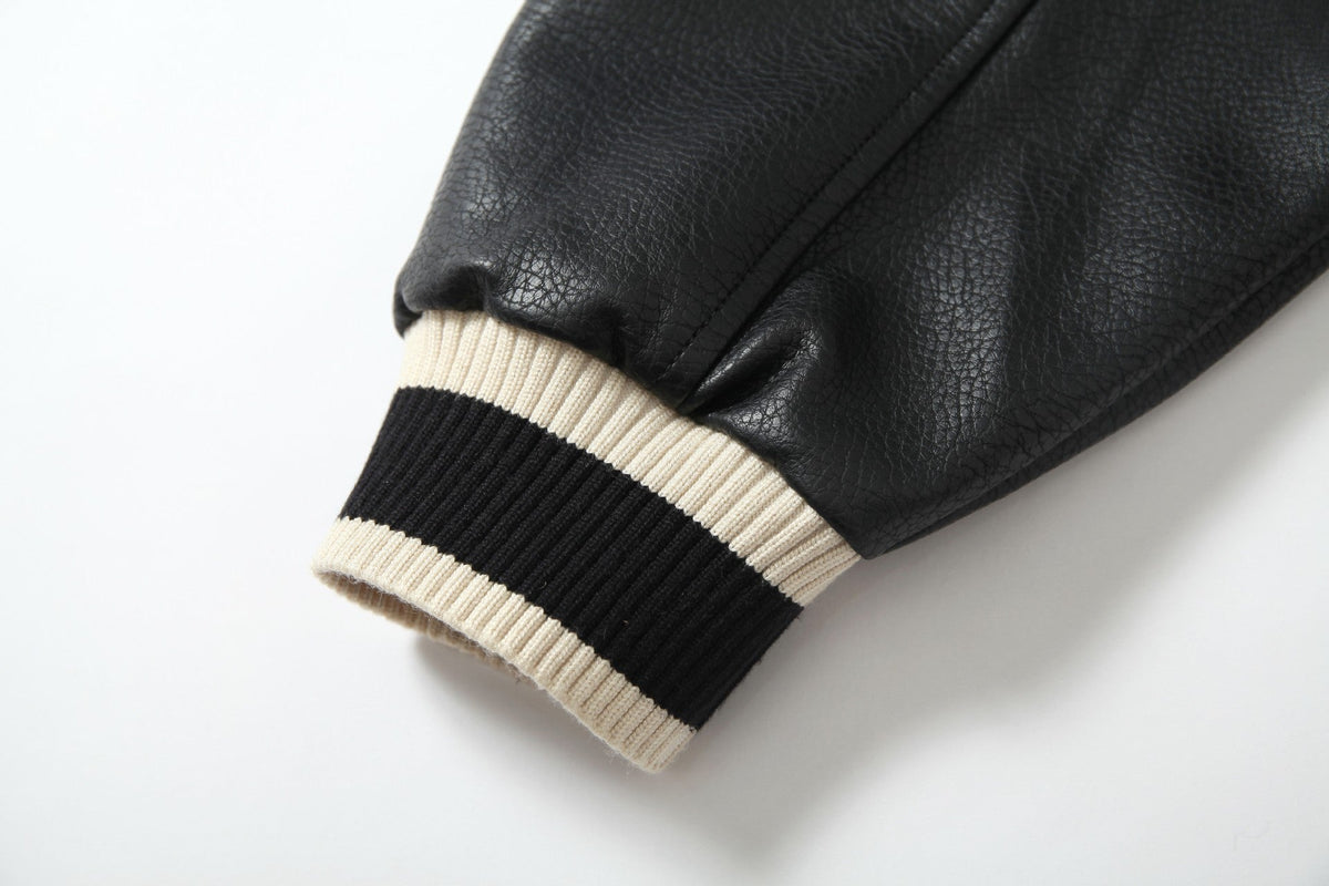 Street Art Graffiti | Leather Bomber Jacket - OMYGOODS