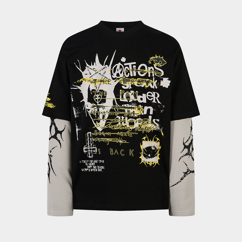 Street Graffiti Style | Layered Sweatshirt - OMYGOODS