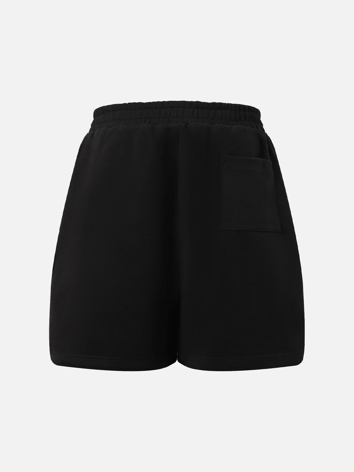 Omygoods Street Graphic Drawstring Shorts