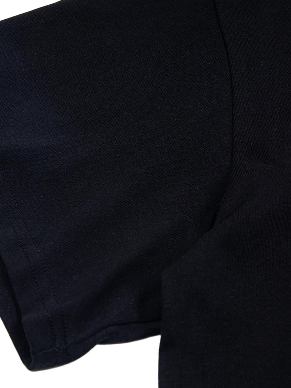 Omygoods Street Retro MOOD Patch Embroidered Rivet T-Shirt
