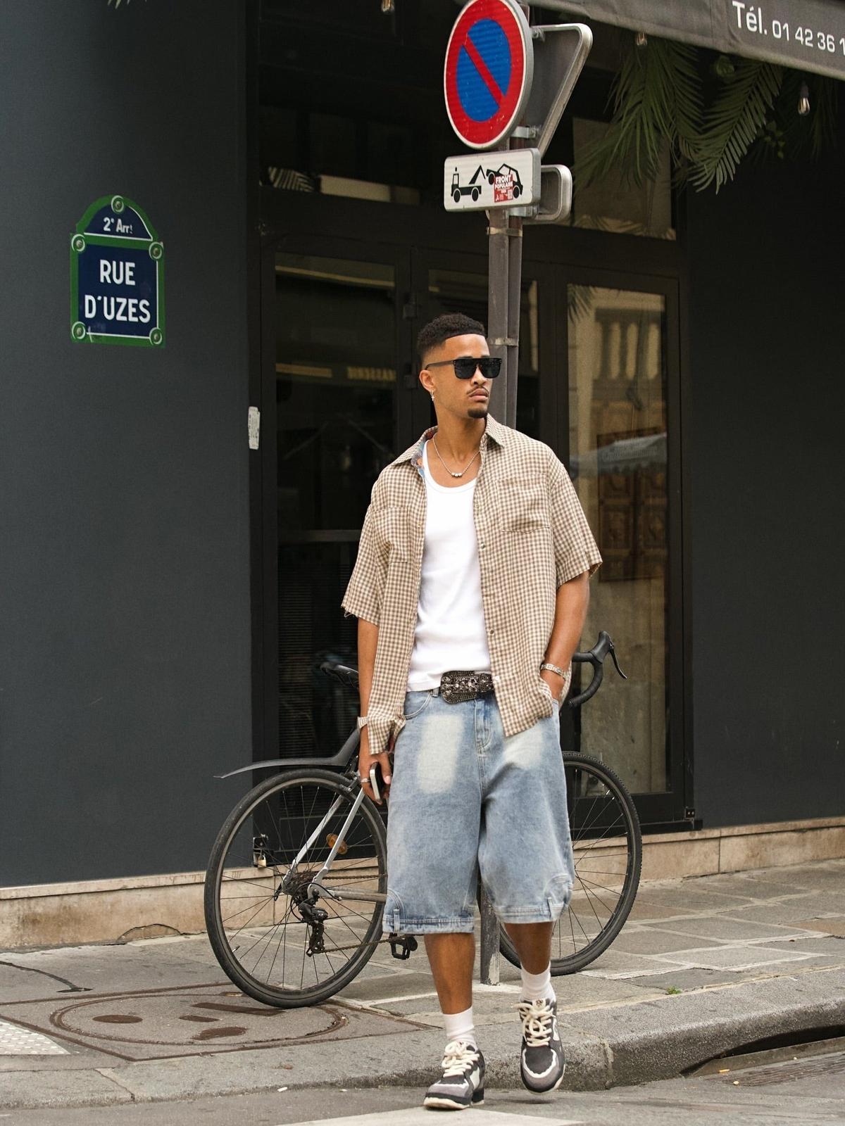 Omygoods Street Reversible Short-Sleeved Shirt