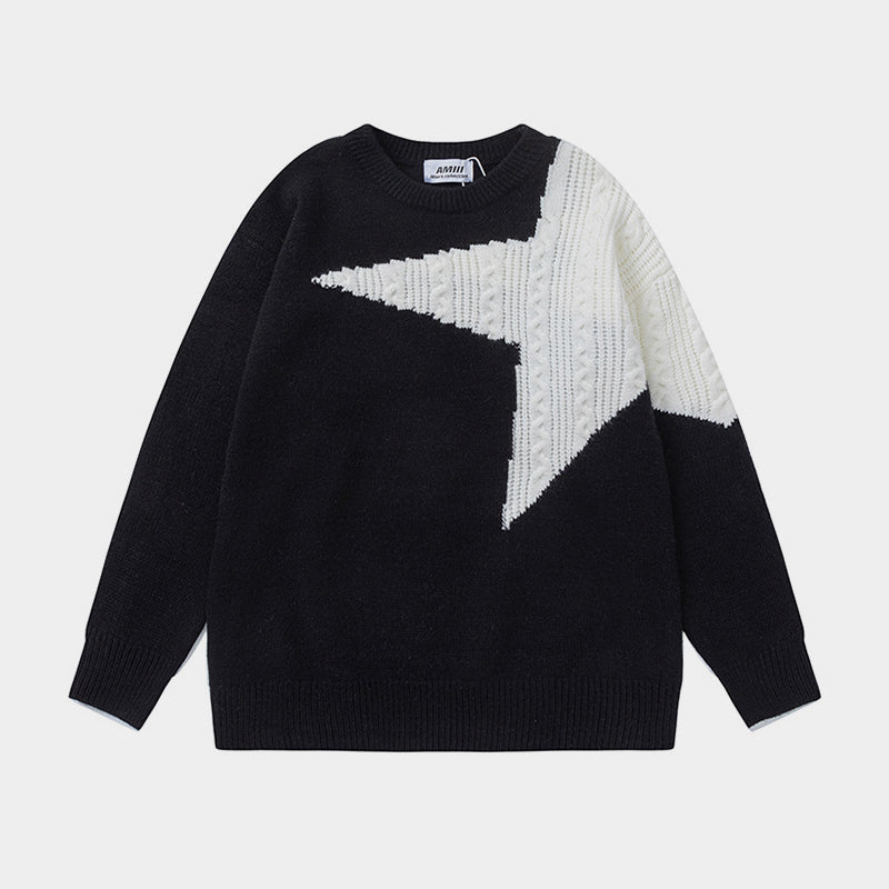 Street Starburst | High Street Patchwork Oversized Jumper - OMYGOODS
