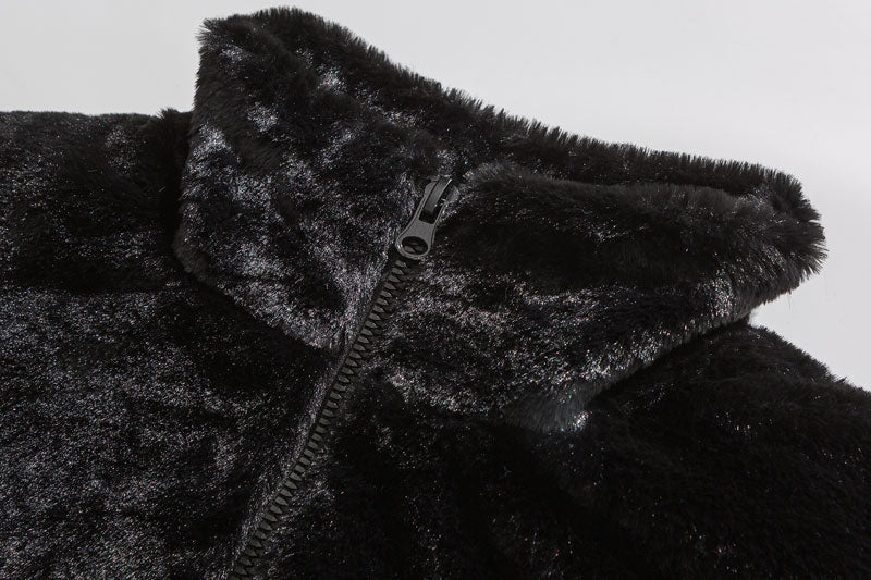 Streetwear Outerwear | Gothic Fleece Jacket - OMYGOODS