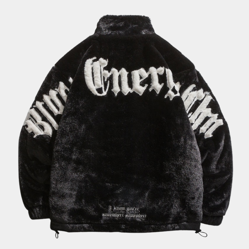 Streetwear Outerwear | Gothic Fleece Jacket - OMYGOODS