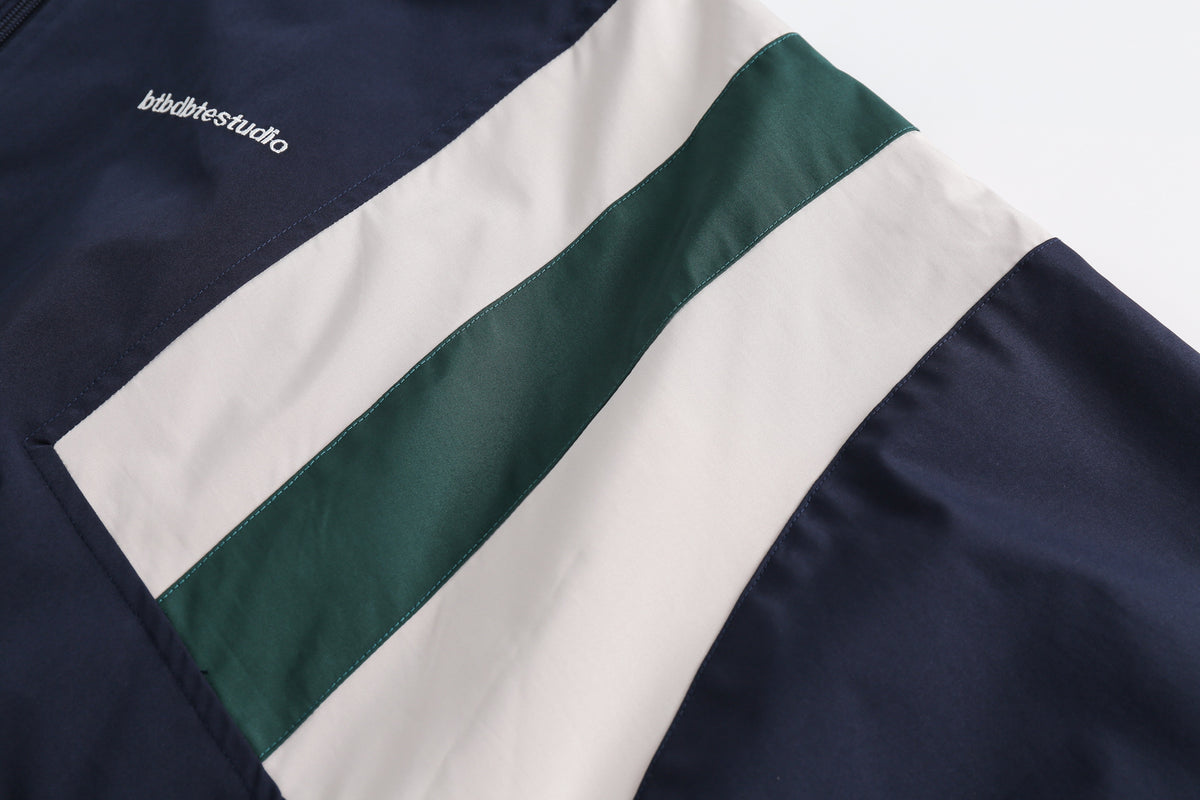 Stripe Flex | Striped Windbreaker Track Jacket - OMYGOODS