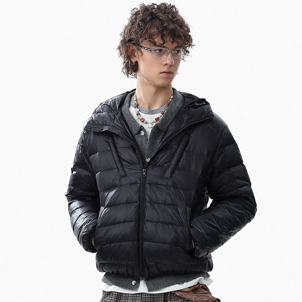 Structured Quilted | Hooded Puffer Jacket - OMYGOODS
