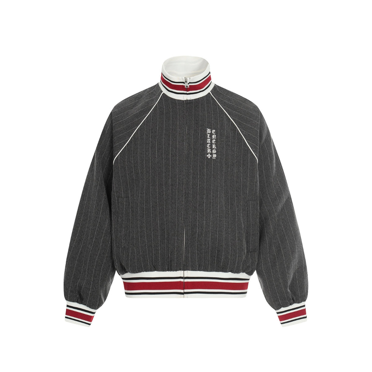 Varsity Pinstripe Track Jacket