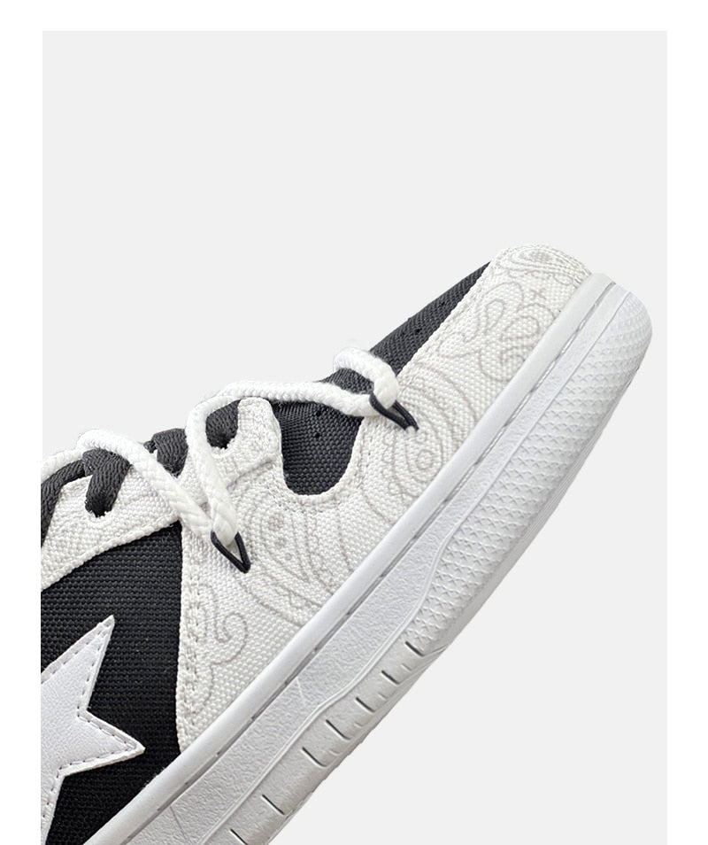 Swoop | Black and White Sneakers - OMYGOODS