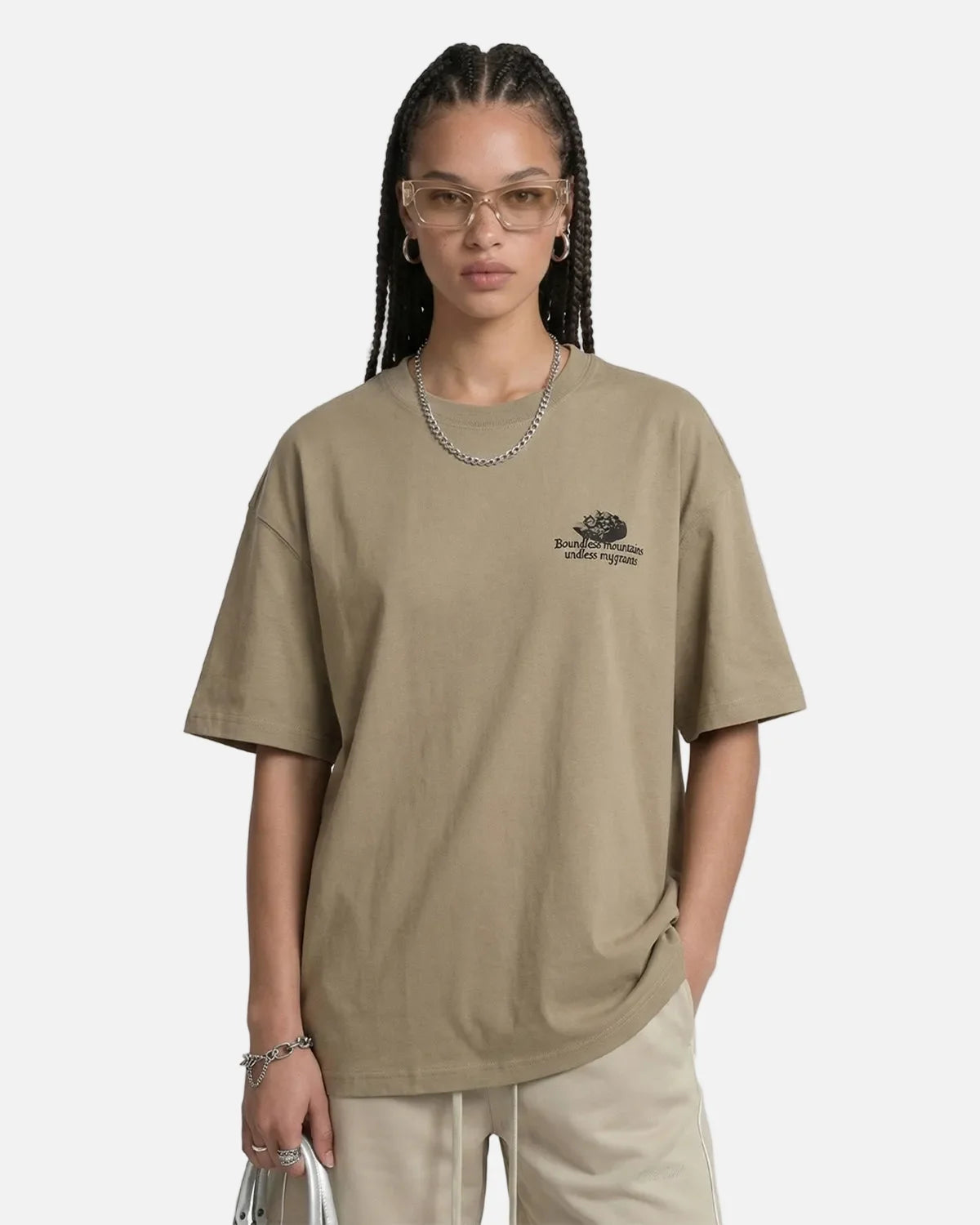 Omygoods 3D Graphic Printing Cotton T-Shirt