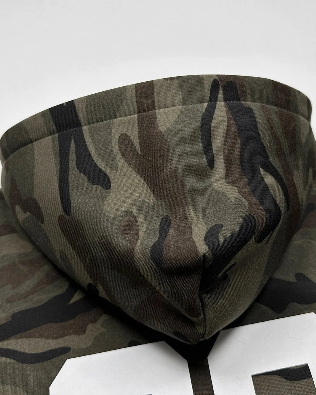 Omygoods 69 Applique Embroidery Camo Zip Up Hoodie