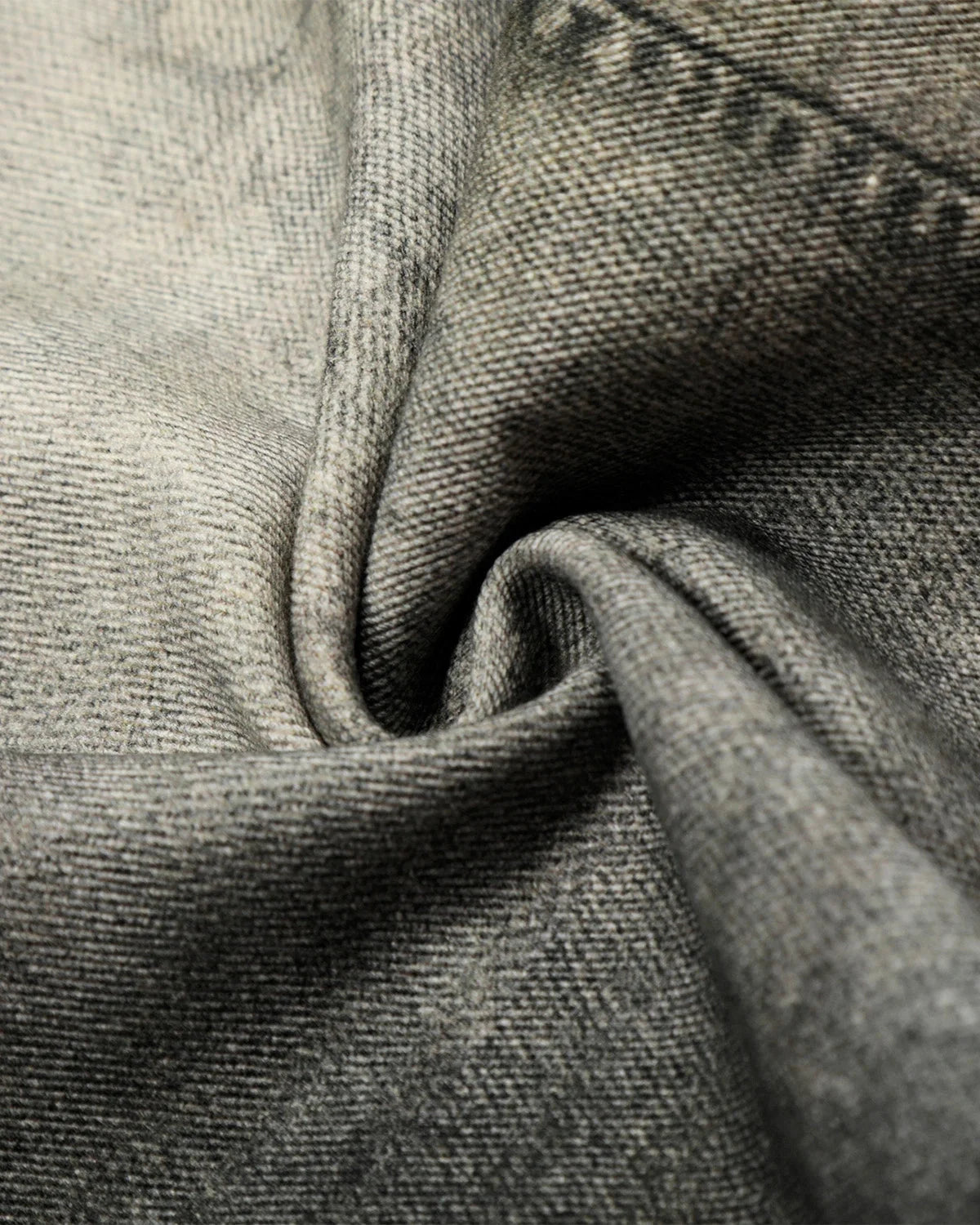 Omygoods Gray Acid Wash Barrel Jeans